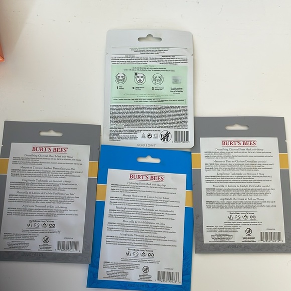 Face Masks-Cruelty Free- Burt’s Bees/The Body Shop Assorted Facial Sheet Masks - Picture 2 of 2